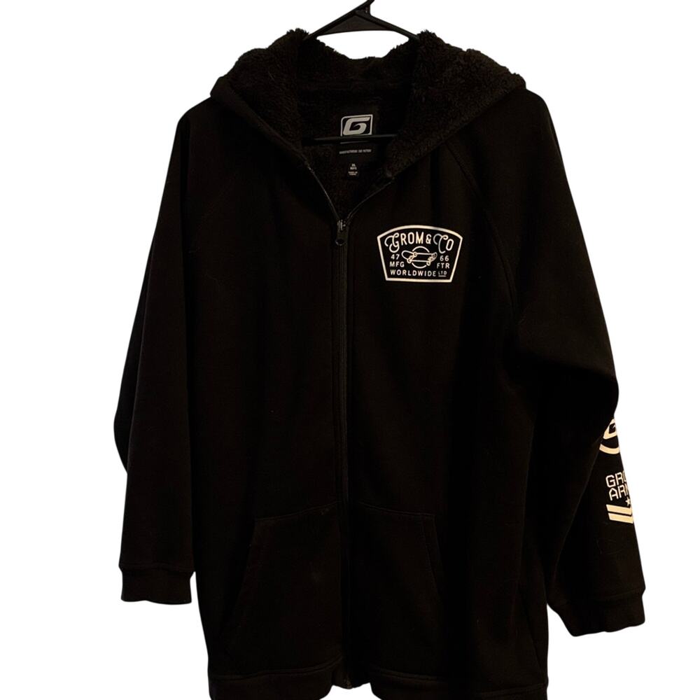 Men’s Black Fleece Hoodie Jacket